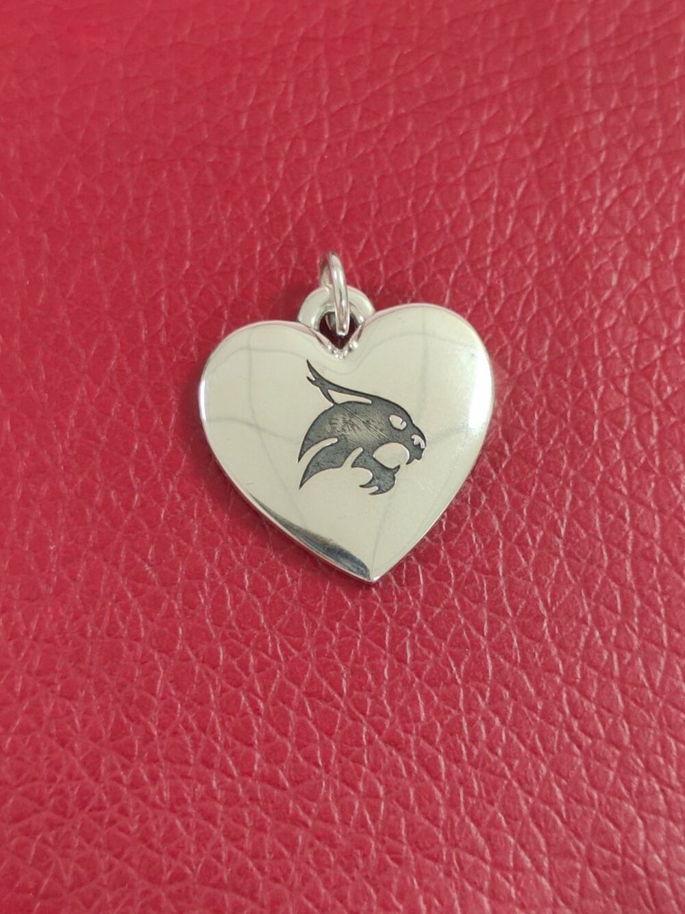 James Avery Texas State University Classic Heart Charm with box